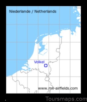 Map of Volkel Netherlands