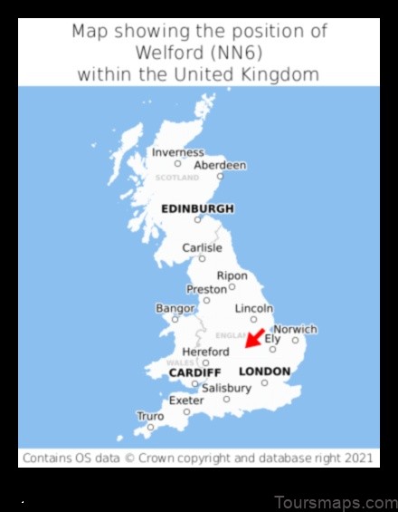 Map of Welford United Kingdom