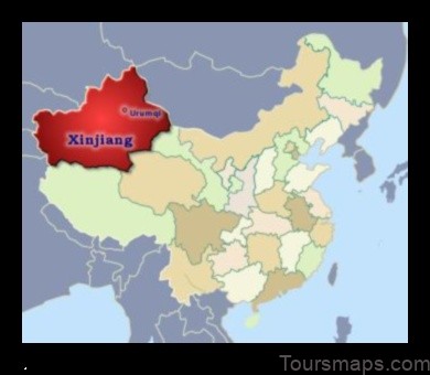 Map of Xincheng China