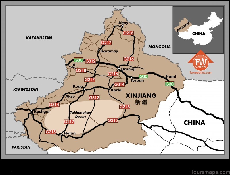 Map of Xincheng China