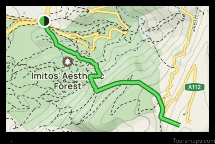 ymittos greece a map to the mountaintop