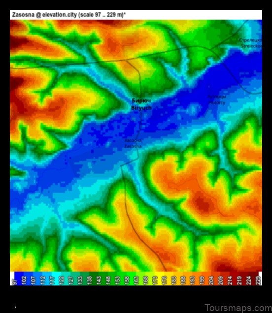 Map of Zasosna Russian Federation