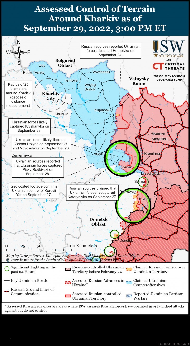 a detailed map of lyman ukraine