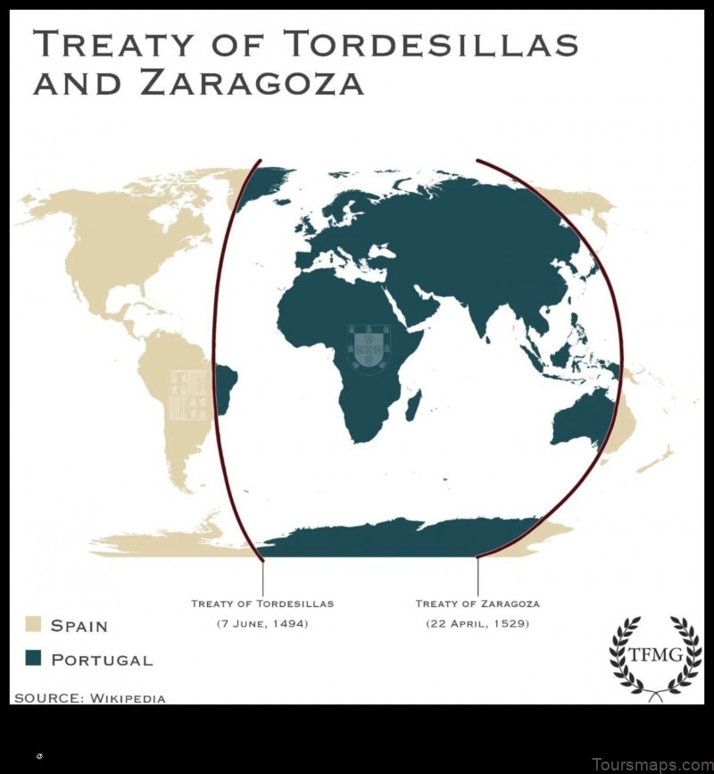 Map of Tordesillas Spain