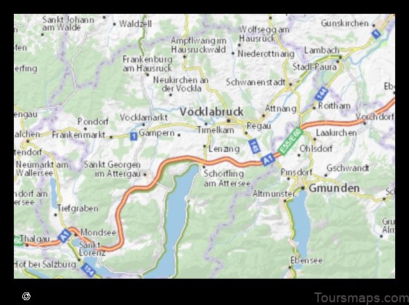 Map of Lenzing Austria