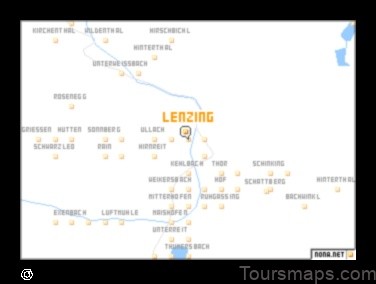 Map of Lenzing Austria