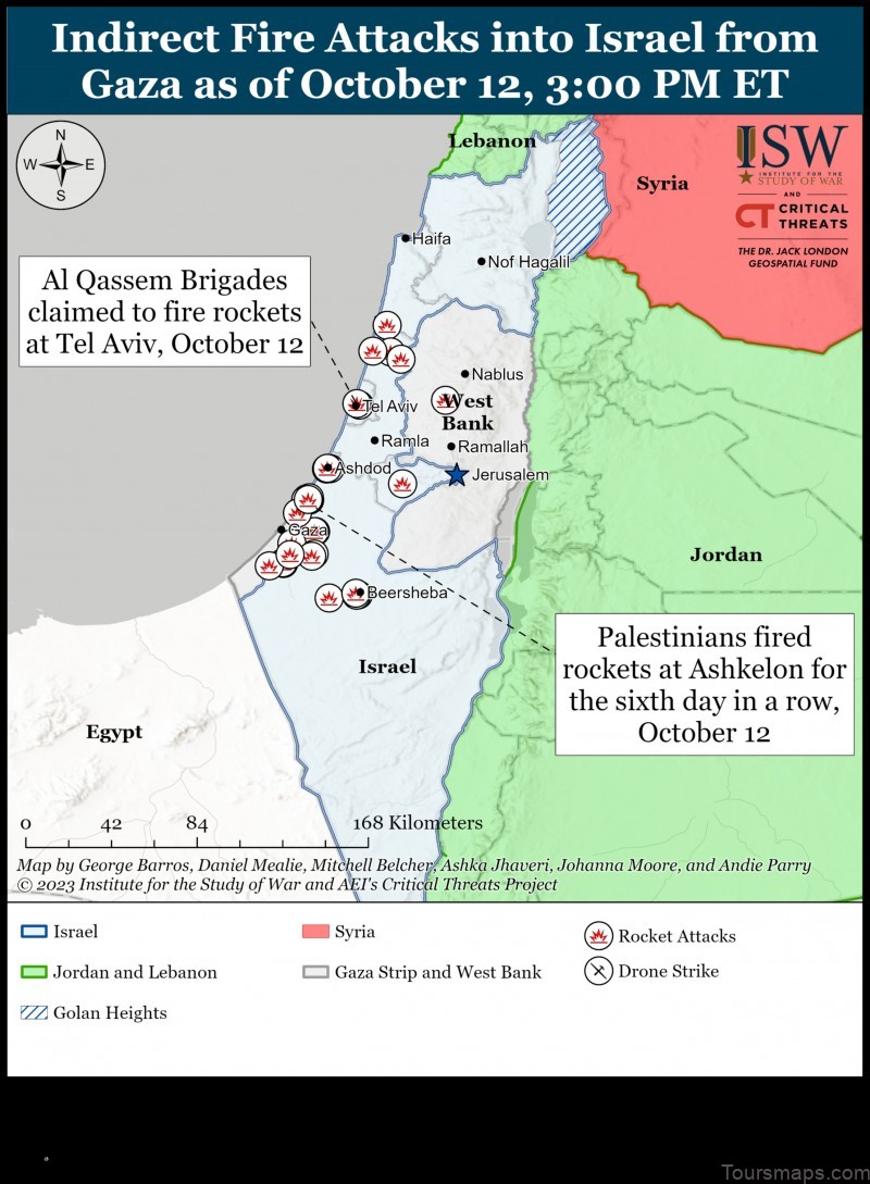 Map of Qibyah West Bank and Gaza Strip