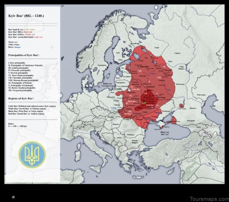 Map of Vladychna Ukraine