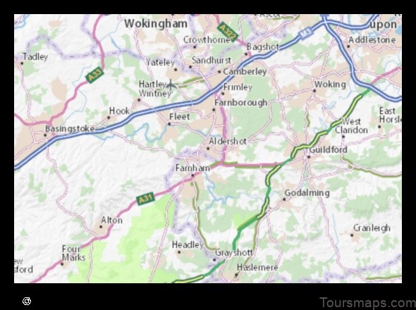 Map of Aldershot United Kingdom