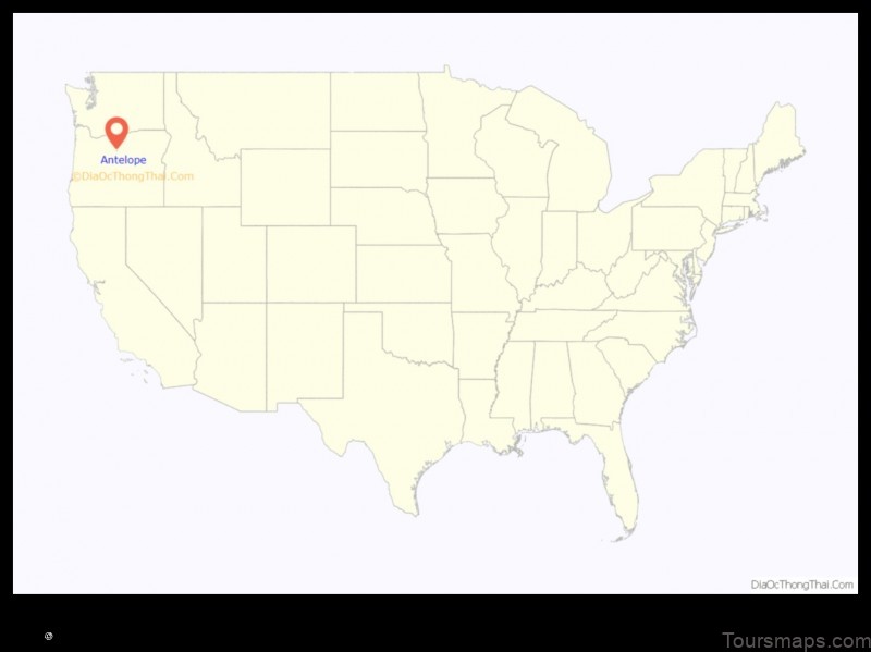 Map of Antelope United States