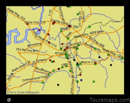 Map of Corbin United States