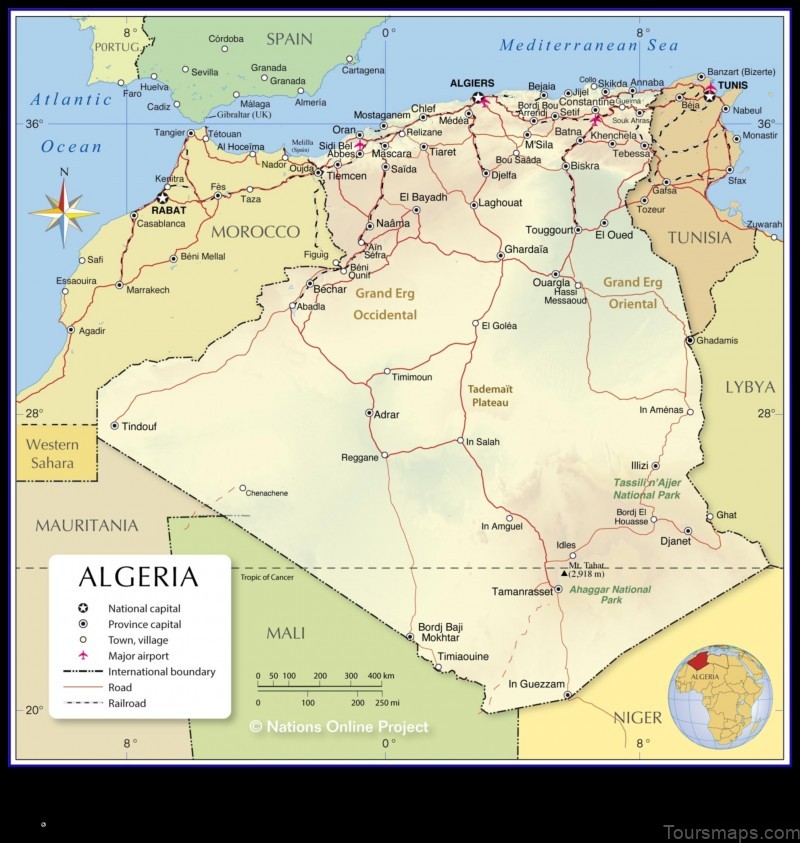 Map of Debila Algeria