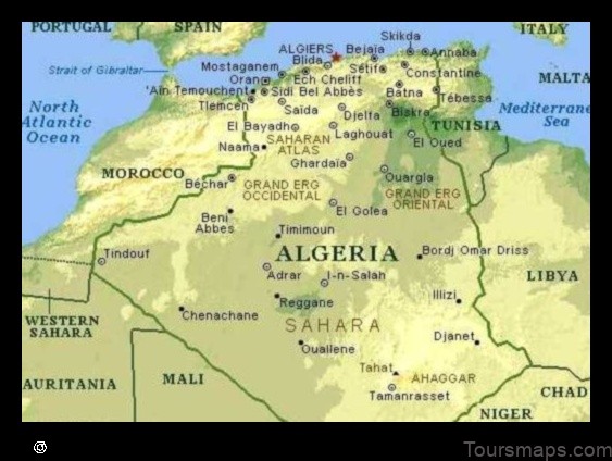 Map of Debila Algeria