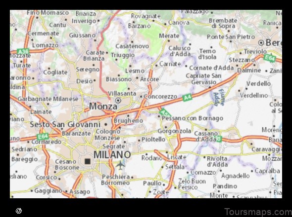 explore agrate brianza italy with this detailed map