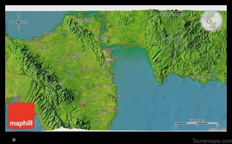 Map of Albuera Philippines