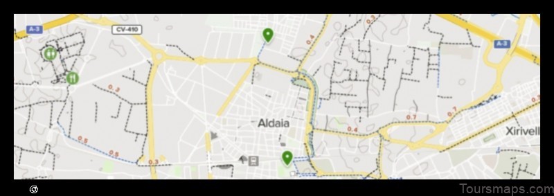 Map of Aldaia Spain