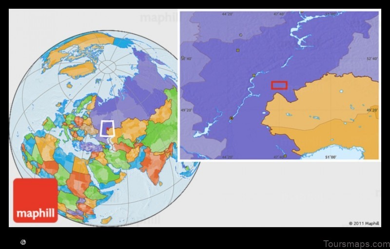 Map of Aleksandriya Russian Federation