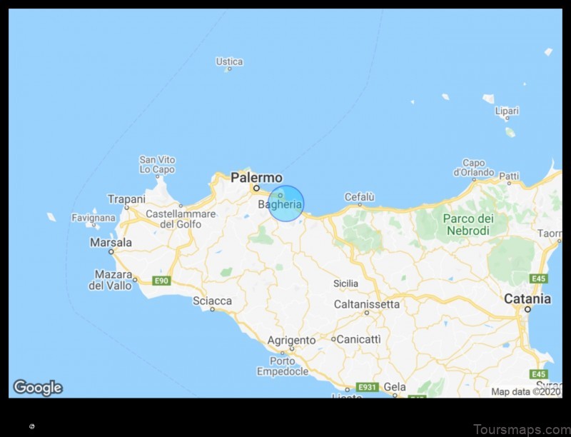 Map of Altavilla Milicia Italy