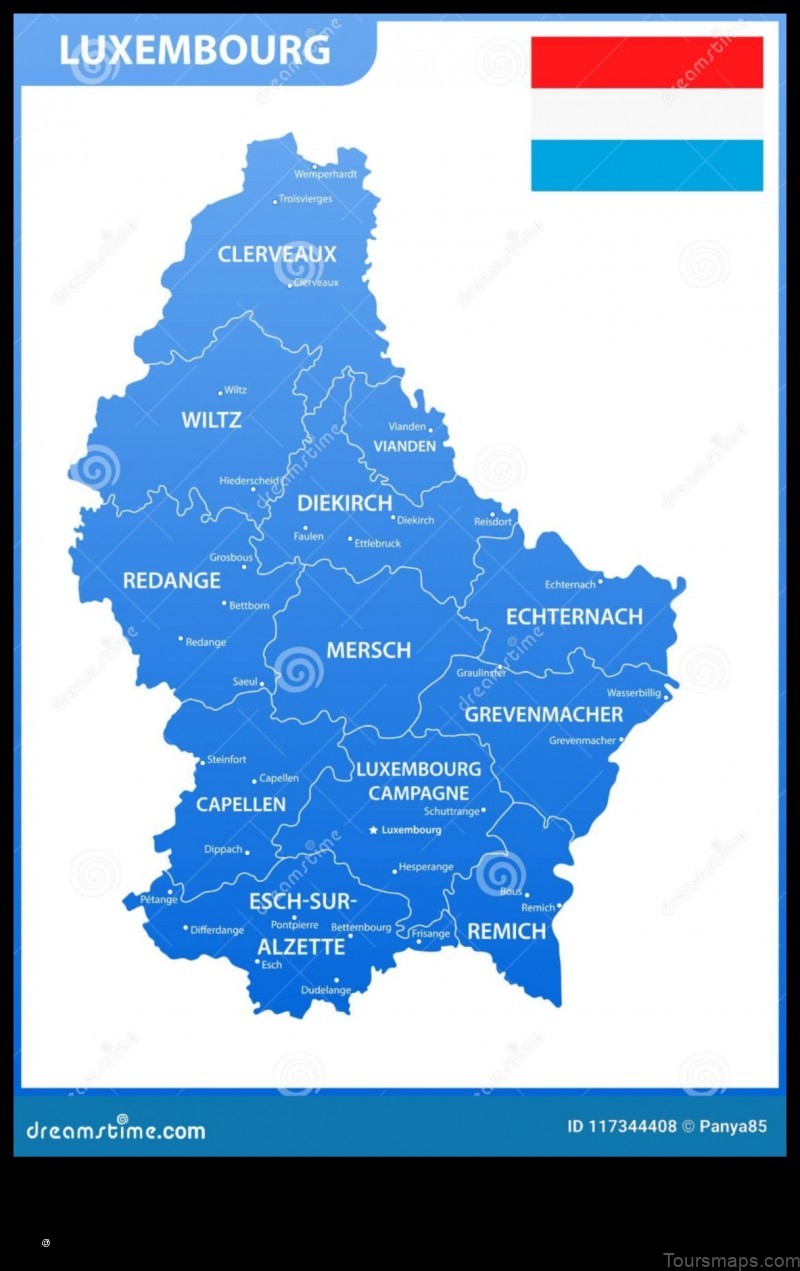 Map of Alzingen Luxembourg