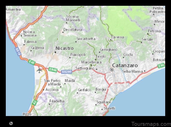 explore amato italy with this detailed map