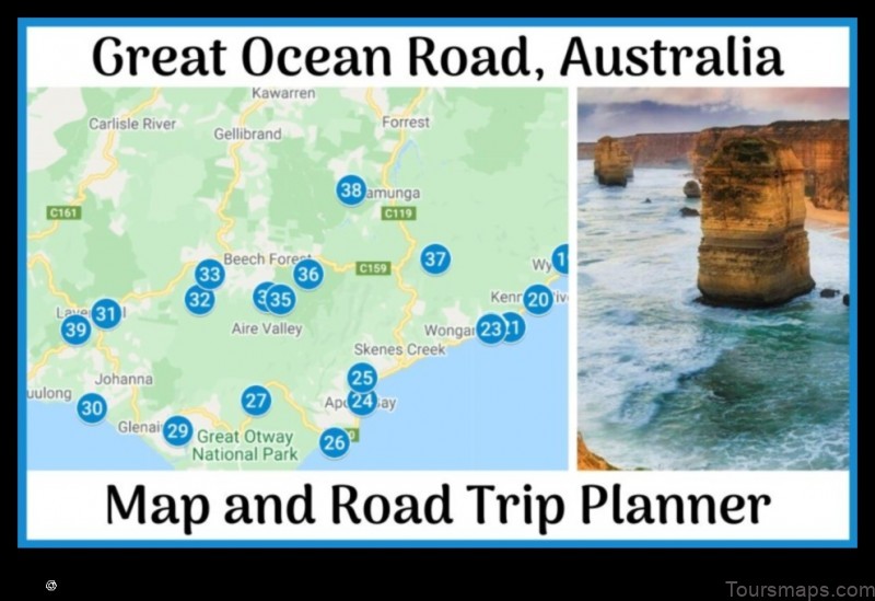 Map of Apollo Bay Australia