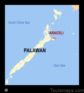 Map of Araceli Philippines