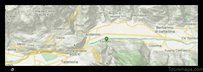 Map of Ardenno Italy