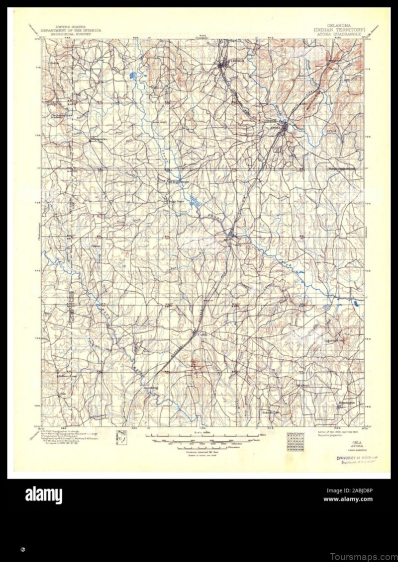 Map of Atoka United States