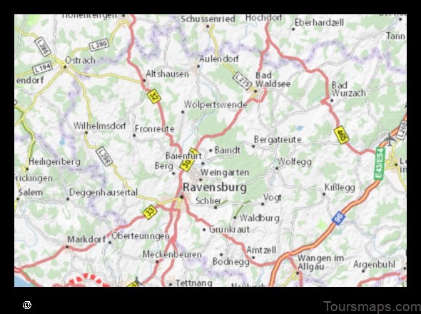 Map of Baindt Germany