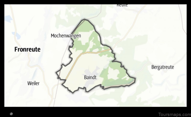 Map of Baindt Germany