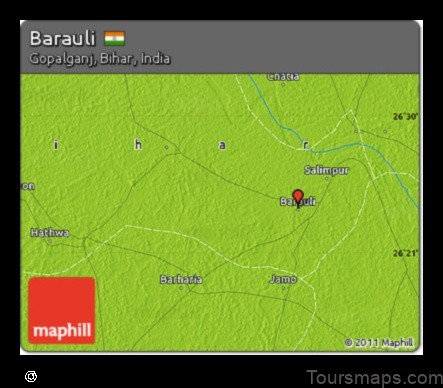 Map of Barauli India