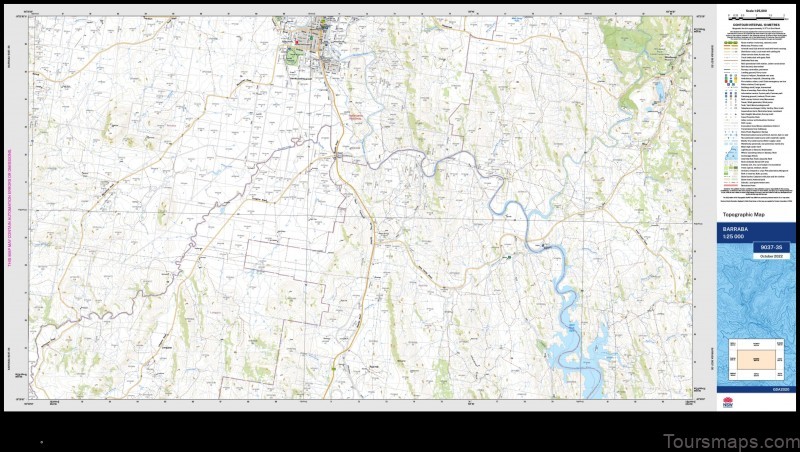 explore barraba australia with this detailed map