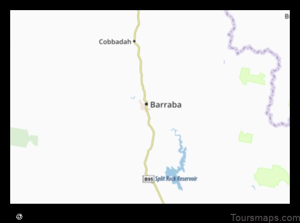 Map of Barraba Australia