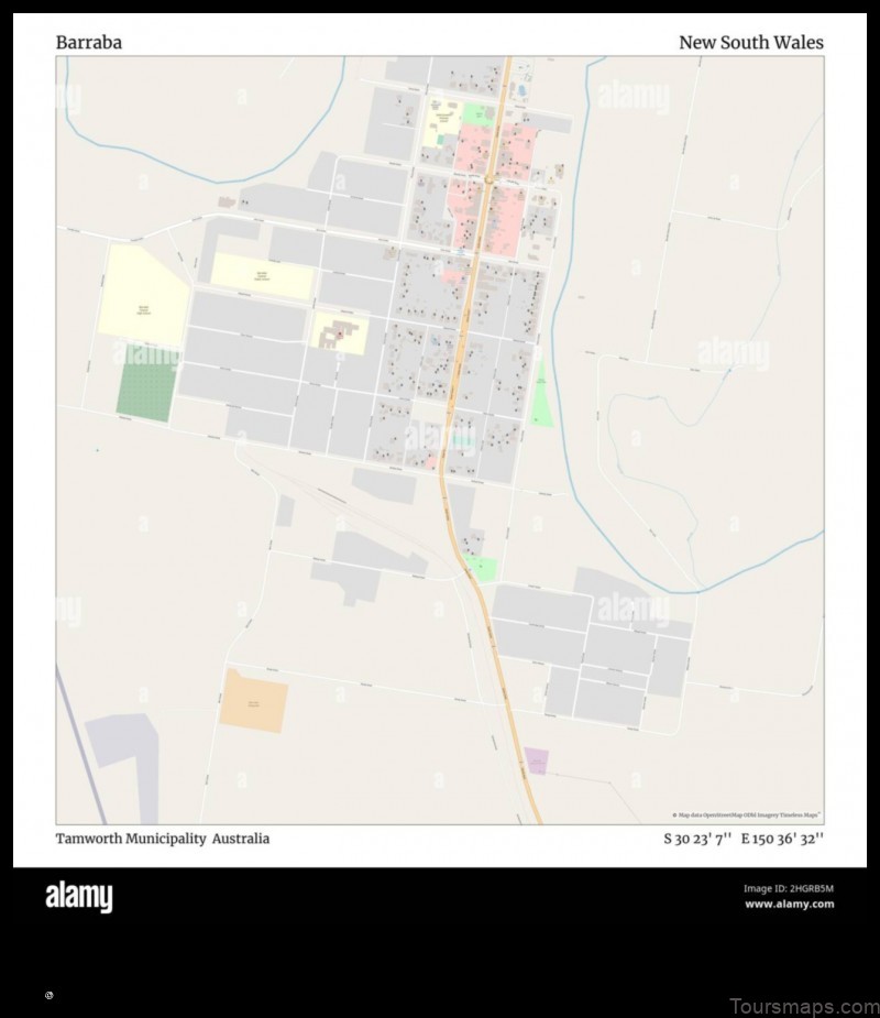 Map of Barraba Australia