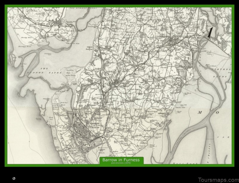 Map of Barrow in Furness United Kingdom