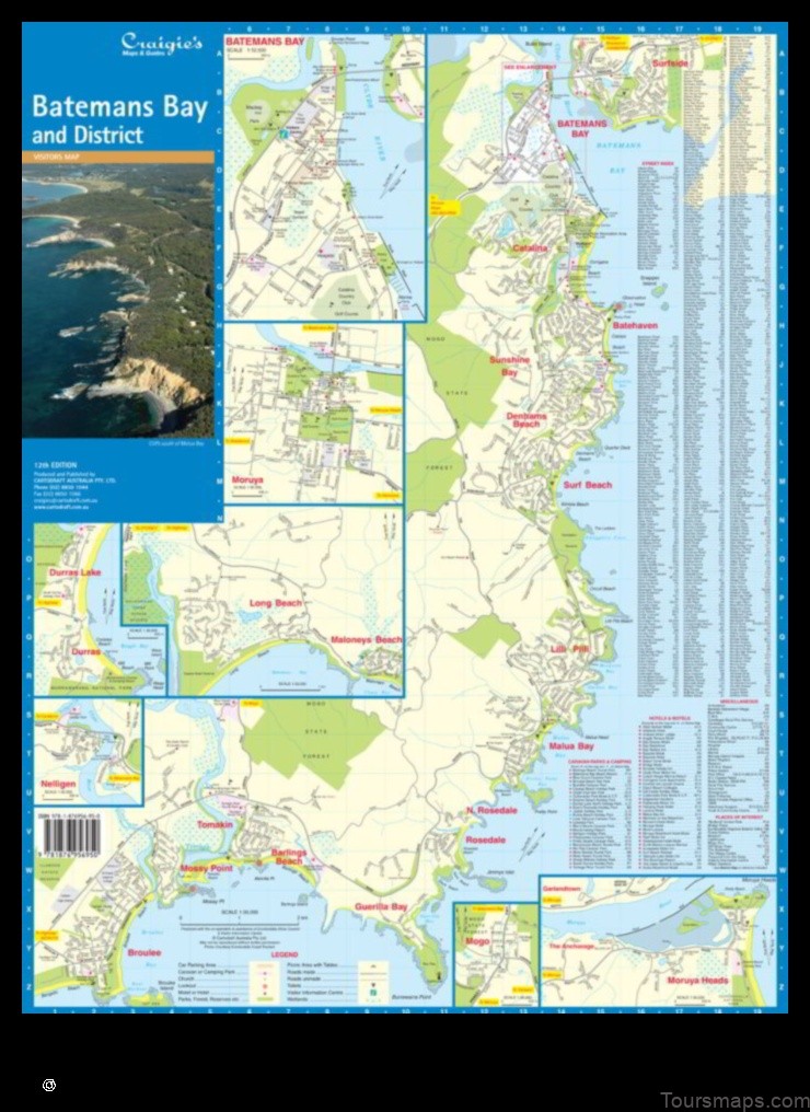 Map of Batehaven Australia