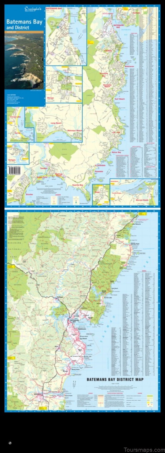 Map of Batehaven Australia