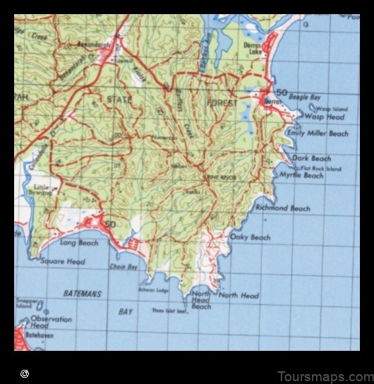 Map of Batehaven Australia