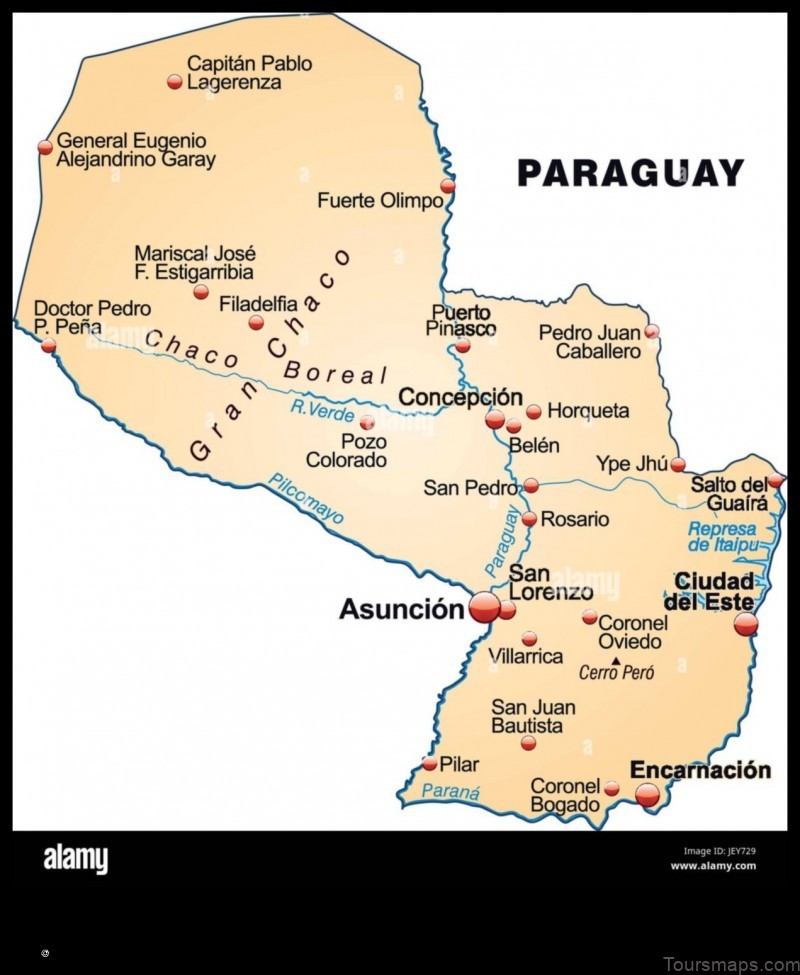 Map of Belén Paraguay