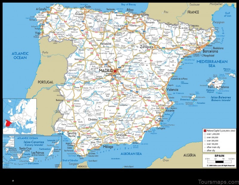 Map of Belinchón Spain