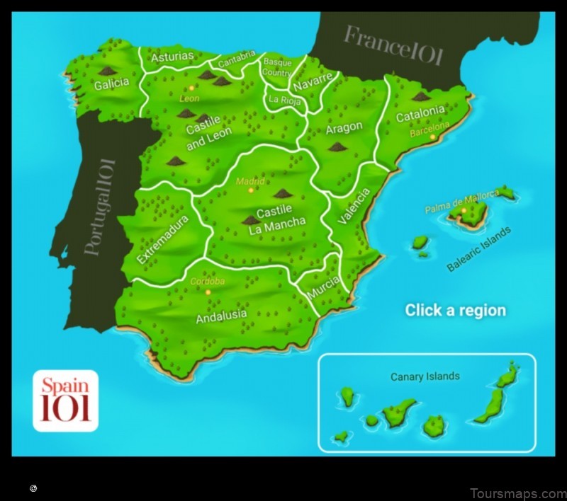 Map of Berninches Spain