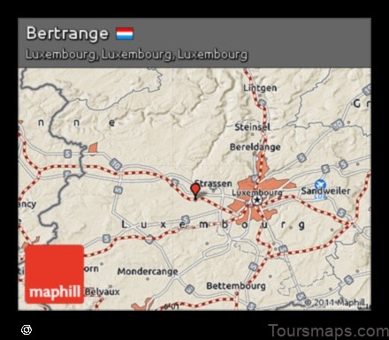 Map of Bertrange Luxembourg