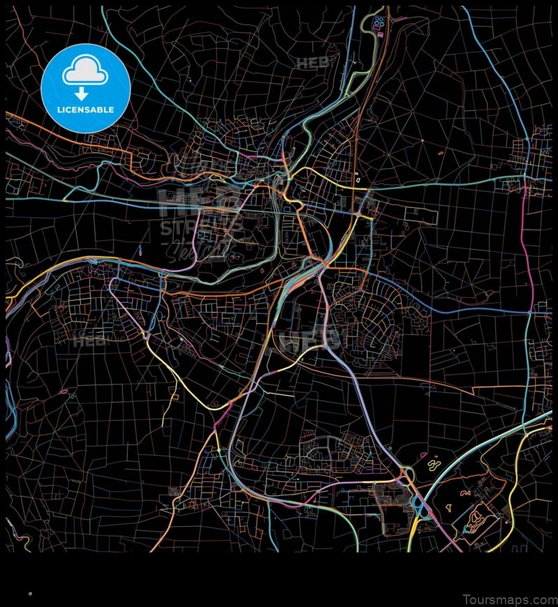 Map of Bissingen Germany