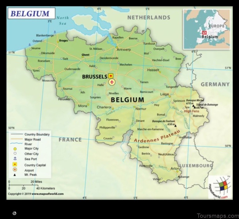 Map of Bomal Belgium