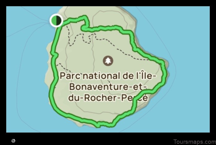 Map of Bonaventure Canada