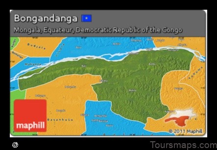 explore bongandanga congo drc with this detailed map