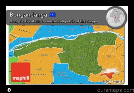 Map of Bongandanga Congo, Democratic Republic of the