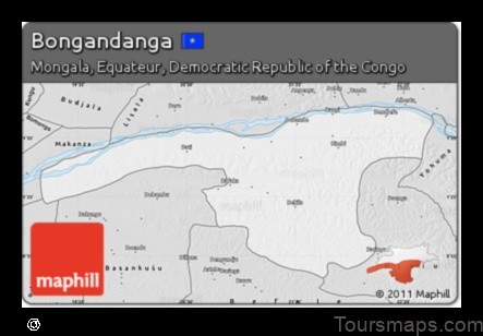 Map of Bongandanga Congo, Democratic Republic of the