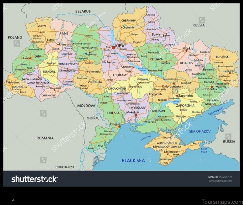 Map of Borivtsi Ukraine