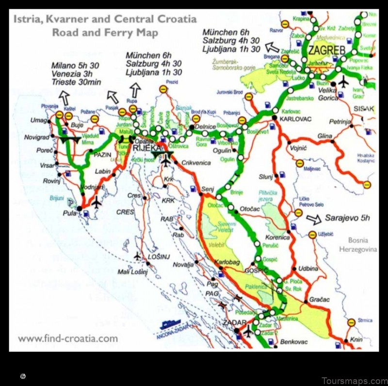 Map of Bosiljevo Croatia